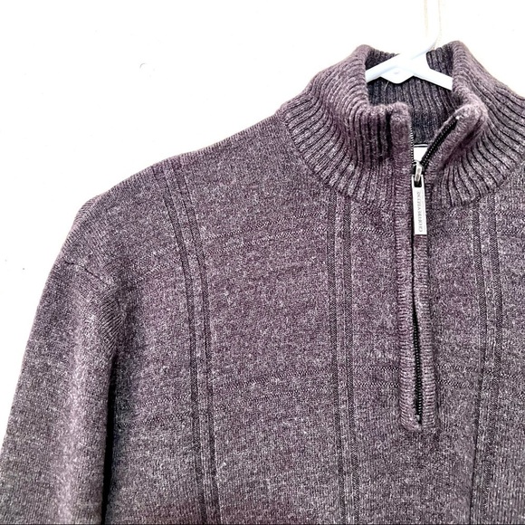 Geoffrey Beene Men's Long Sleeve Stretch Knit 1/4 Zip Pullover sweaters size M - Picture 2 of 10